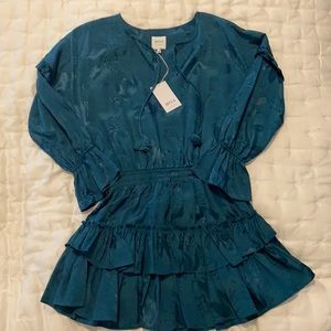 MISA Amalya dress in teal